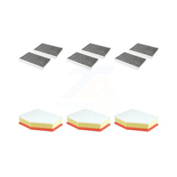 3x Air + 3x Cabin Filter (6 Total) Kit For BMW 640i xDrive Gran Turismo KFL-103552