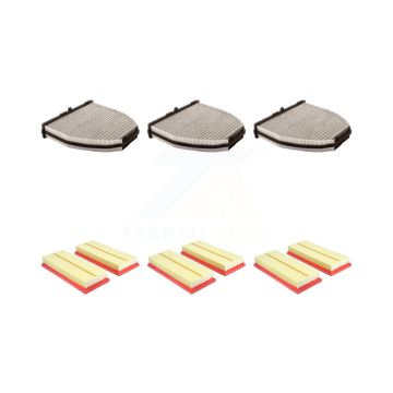 3x Air + 3x Cabin Filter (6 Total) Kit For Mercedes-Benz CLS550 E550 SL550 SL63 AMG E63 S KFL-103555