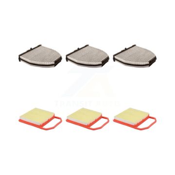 3x Air + 3x Cabin Filter (6 Total) Kit For Mercedes-Benz E400 SL450 CLS400 S450 SL400 KFL-103556