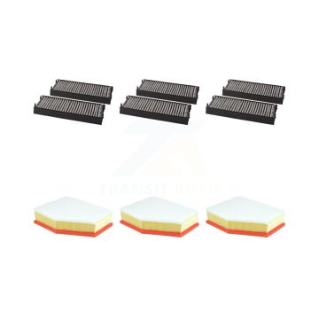 3x Air + 3x Cabin Filter (6 Total) Kit For BMW X5 3.0L With O.E. Part Number 13718577170 KFL-103559