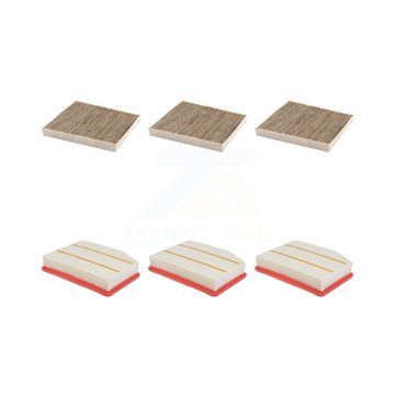 3x Air + 3x Cabin Filter (6 Total) Kit For GMC Chevrolet Silverado 1500 Sierra 2500 HD XL KFL-103570