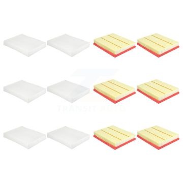 6x Air + 6x Cabin Filter (12 Total) Kit For 2024-2025 Ford Ranger 2.3L KFL-103602