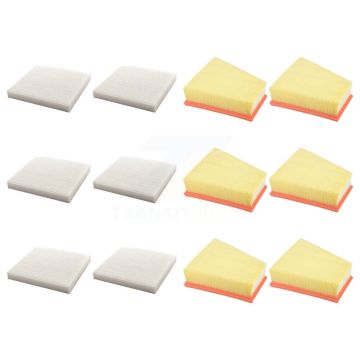 6x Air + 6x Cabin Filter (12 Total) Kit For Acura MDX TLX 3.0L KFL-103605