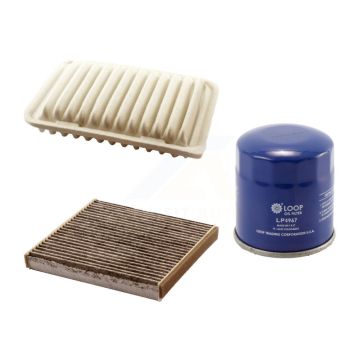 1x Air + 1x Cabin + 1x Engine Oil Filter Filter (3 Total) Kit For Toyota Corolla Yaris iM KFM-100016