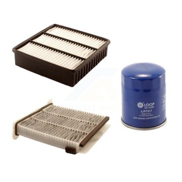 1x Air + 1x Cabin + 1x Engine Oil Filter Filter (3 Total) Kit For Mitsubishi Lancer KFM-100077