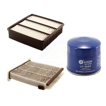 1x Air + 1x Cabin + 1x Engine Oil Filter Filter (3 Total) Kit For Mitsubishi Lancer KFM-100078