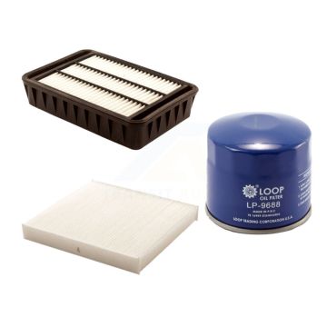 1x Air + 1x Cabin + 1x Engine Oil Filter Filter (3 Total) Kit For Mitsubishi Lancer KFM-100081