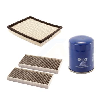 1x Air + 1x Cabin + 1x Engine Oil Filter Filter (3 Total) Kit For Nissan TITAN Armada KFM-100107