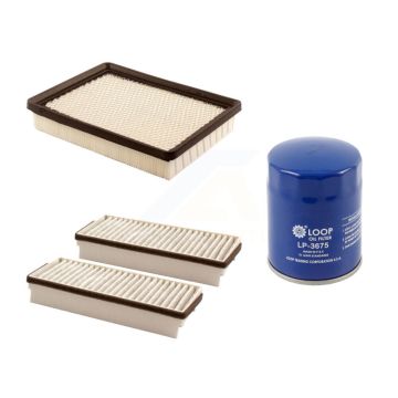 1x Air + 1x Cabin + 1x Engine Oil Filter Filter (3 Total) Kit For Buick Rendezvous 3.6L KFM-100171