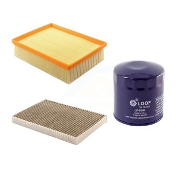 1x Air + 1x Cabin + 1x Engine Oil Filter Filter (3 Total) Kit For Audi A4 Quattro 3.0L KFM-100229
