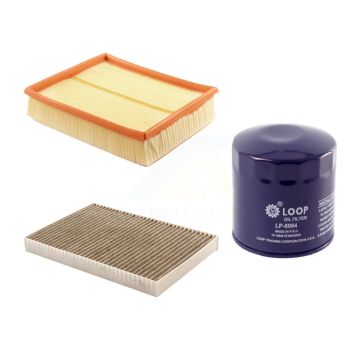 1x Air + 1x Cabin + 1x Engine Oil Filter Filter (3 Total) Kit For Audi A6 Quattro Allroad KFM-100230