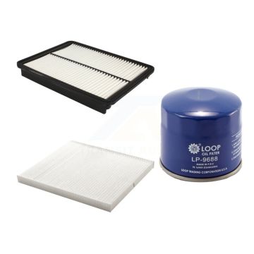 1x Air + 1x Cabin + 1x Engine Oil Filter Filter (3 Total) Kit For Hyundai Santa Fe Sport KFM-100243