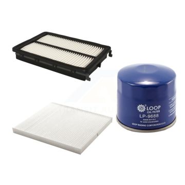 1x Air + 1x Cabin + 1x Engine Oil Filter Filter (3 Total) Kit For Hyundai Santa Fe Sport KFM-100244