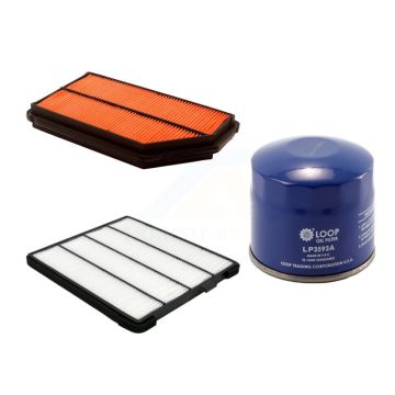 1x Air + 1x Cabin + 1x Engine Oil Filter Filter (3 Total) Kit For 01-02 Acura MDX 3.5L KFM-100257