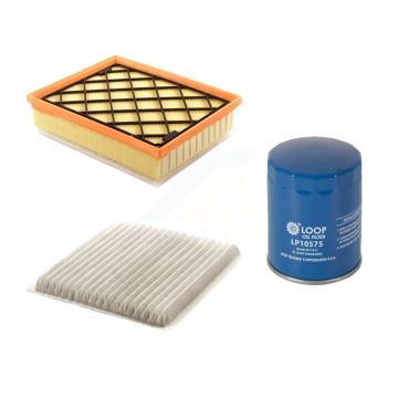 1x Air + 1x Cabin + 1x Engine Oil Filter Filter (3 Total) Kit For Ford Edge To 01 19 15 KFM-100268