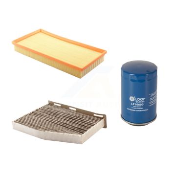 1x Air + 1x Cabin + 1x Engine Oil Filter Filter (3 Total) Kit For Volkswagen Jetta KFM-100289