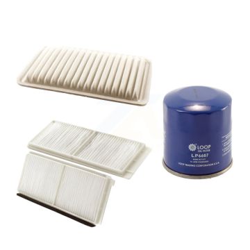 1x Air + 1x Cabin + 1x Engine Oil Filter Filter (3 Total) Kit For 2011-2014 Mazda 2 KFM-100290