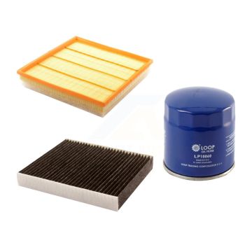 1x Air + 1x Cabin + 1x Engine Oil Filter Filter (3 Total) Kit For Cadillac SRX Saab 9-4X KFM-100297