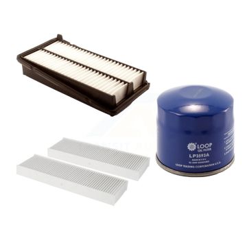 1x Air + 1x Cabin + 1x Engine Oil Filter Filter (3 Total) Kit For Honda Accord Acura TL KFM-100332