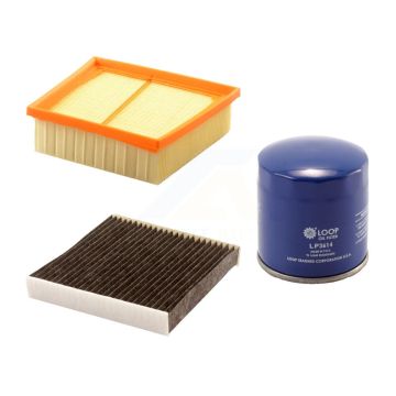 1x Air + 1x Cabin + 1x Engine Oil Filter Filter (3 Total) Kit For Ford Fiesta KFM-100365