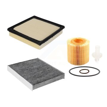 1x Air + 1x Cabin + 1x Engine Cartridge Oil Filter (3 Total) Kit For Toyota Camry Lexus KFM-100395