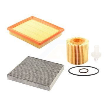 1x Air + 1x Cabin + 1x Engine Cartridge Oil Filter (3 Total) Kit For Lexus NX300h KFM-100402