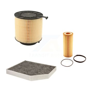 1x Air + 1x Cabin + 1x Engine Cartridge Oil Filter (3 Total) Kit For Audi Q5 S4 S5 SQ5 A5 KFM-100405