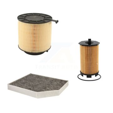 1x Air + 1x Cabin + 1x Engine Cartridge Oil Filter (3 Total) Kit For Audi S5 KFM-100406