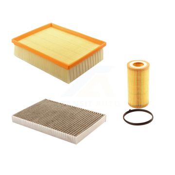 1x Air + 1x Cabin + 1x Engine Cartridge Oil Filter (3 Total) Kit For Audi A4 Quattro KFM-100407
