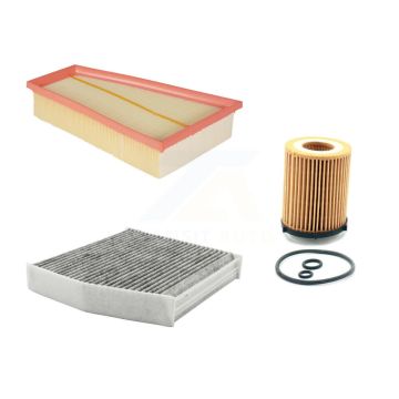 1x Air + 1x Cabin + 1x Engine Cartridge Oil Filter (3 Total) Kit For Mercedes-Benz GLA250 KFM-100411