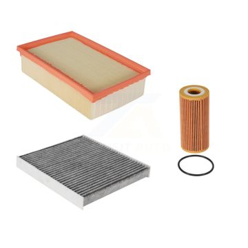1x Air + 1x Cabin + 1x Engine Cartridge Oil Filter (3 Total) Kit For Volkswagen Tiguan Q3 KFM-100417