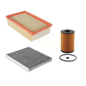 1x Air + 1x Cabin + 1x Engine Cartridge Oil Filter (3 Total) Kit For Volkswagen Golf Audi KFM-100418