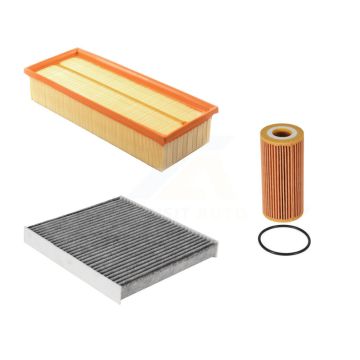 1x Air + 1x Cabin + 1x Engine Cartridge Oil Filter (3 Total) Kit For Volkswagen Golf Audi KFM-100422
