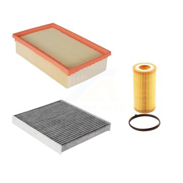 1x Air + 1x Cabin + 1x Engine Cartridge Oil Filter (3 Total) Kit For Audi TT RS Quattro KFM-100423