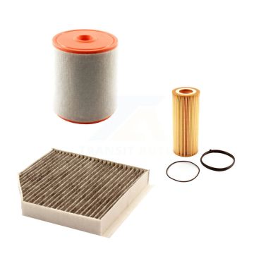 1x Air + 1x Cabin + 1x Engine Cartridge Oil Filter (3 Total) Kit For Audi A6 Quattro A7 KFM-100434