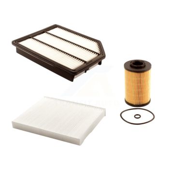 1x Air + 1x Cabin + 1x Engine Cartridge Oil Filter (3 Total) Kit For Hyundai Veracruz KFM-100447