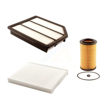 1x Air + 1x Cabin + 1x Engine Cartridge Oil Filter (3 Total) Kit For Hyundai Veracruz KFM-100448