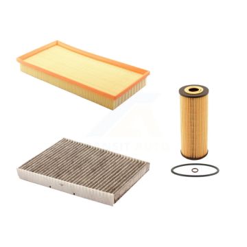 1x Air + 1x Cabin + 1x Engine Cartridge Oil Filter (3 Total) Kit For Volkswagen Jetta KFM-100454
