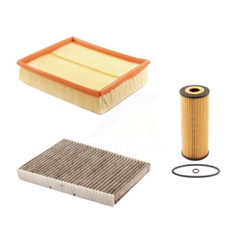 1x Air + 1x Cabin + 1x Engine Cartridge Oil Filter (3 Total) Kit For Volkswagen Passat KFM-100455
