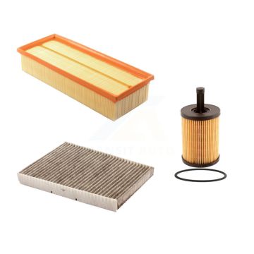 1x Air + 1x Cabin + 1x Engine Cartridge Oil Filter (3 Total) Kit For Volkswagen Jetta KFM-100457