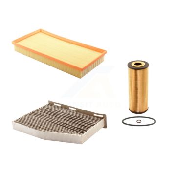 1x Air + 1x Cabin + 1x Engine Cartridge Oil Filter (3 Total) Kit For Volkswagen Golf 1.9L KFM-100459