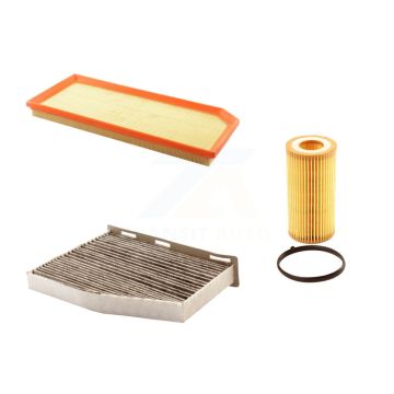 1x Air + 1x Cabin + 1x Engine Cartridge Oil Filter (3 Total) Kit For Volkswagen Jetta Eos KFM-100461