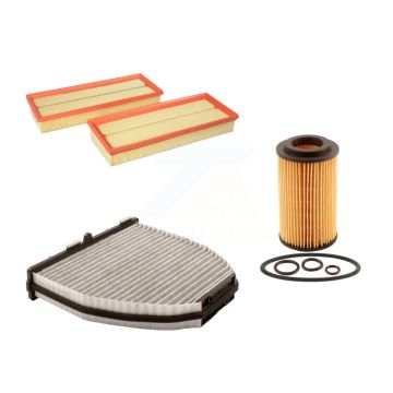 1x Air + 1x Cabin + 1x Engine Cartridge Oil Filter (3 Total) Kit For Mercedes-Benz GLK350 KFM-100464