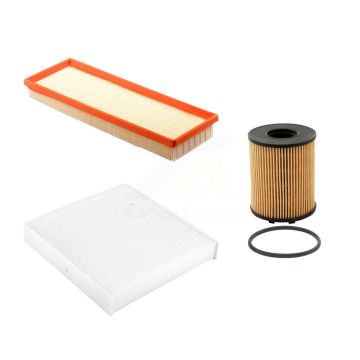 1x Air + 1x Cabin + 1x Engine Cartridge Oil Filter (3 Total) Kit For Fiat 500 KFM-100484