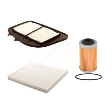 1x Air + 1x Cabin + 1x Engine Cartridge Oil Filter (3 Total) Kit For Cadillac STS SRX KFM-100487