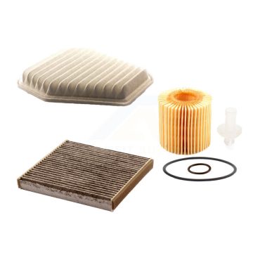 1x Air + 1x Cabin + 1x Engine Cartridge Oil Filter (3 Total) Kit For Toyota RAV4 Camry tC KFM-100501