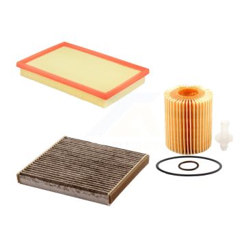 1x Air + 1x Cabin + 1x Engine Cartridge Oil Filter (3 Total) Kit For Lexus LS460 LS600h KFM-100505