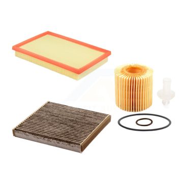 1x Air + 1x Cabin + 1x Engine Cartridge Oil Filter (3 Total) Kit For Toyota RAV4 Camry KFM-100508