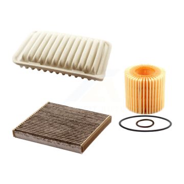 1x Air + 1x Cabin + 1x Engine Cartridge Oil Filter (3 Total) Kit For Toyota Corolla Vibe KFM-100512