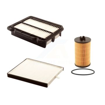 1x Air + 1x Cabin + 1x Engine Cartridge Oil Filter (3 Total) Kit For Chevrolet Aveo Aveo5 KFM-100520
